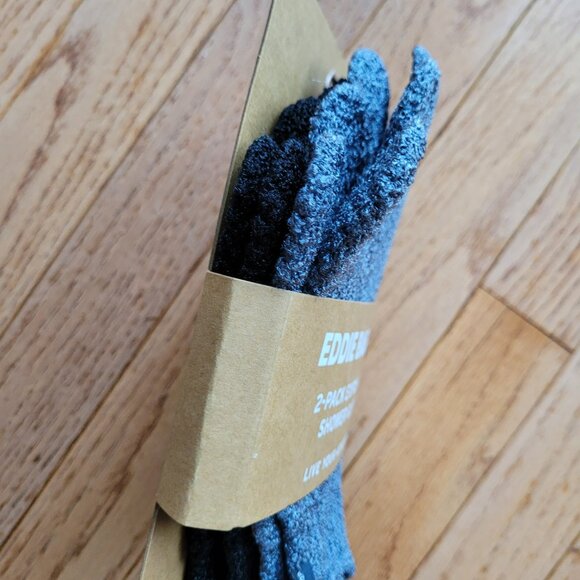 NWT Eddie Bauer Pack of 2 Exfoliating Shower Gloves New - Picture 3 of 3